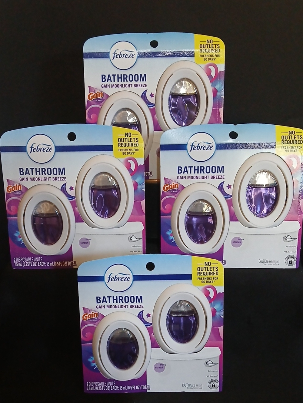Febreze Bathroom Air Freshener Dual-Pack - Gain Moonlight Breeze